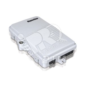 Бокс оптический настенный 4 порта (SC duplex LC) без пигтейлов и проходных адаптеров IP65 186х116х40 мм серый (358584) - Hyperline