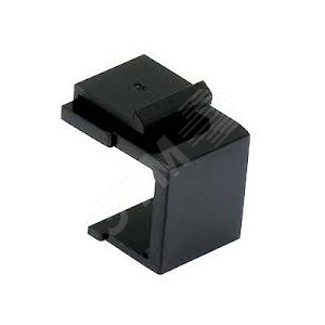 Вставка-заглушка формата Keystone Jack черная (KJ1-BL-BK) - Hyperline