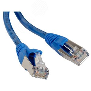 Патч-корд F/UTP, экранированный, Cat.5е (100% Fluke Component Tested), 20 м, синий | 391196 | Hyperline - Hyperline