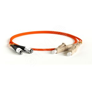 Патч-корд волоконно-оптический (шнур) MM 50/125 LC-LC 2.0 мм duplex LSZH 1 м черный (225285)