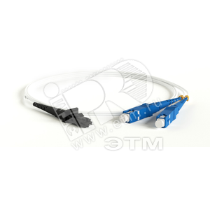 Патч-корд волоконно-оптический (шнур) SM 9/125 (G657) MTRJ/UPC-SC/UPC duple* LSZH 1м (39374) - Hyperline