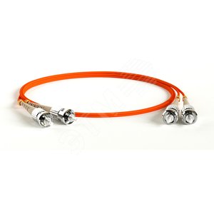 Патч-корд волоконно-оптический (шнур) MM 62.5/125 ST-ST 3.0 мм duplex LSZH 5 м серый - Hyperline