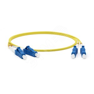 FC-D2-9-LC/AR-LC/AR-H-0.5M-LSZH-YL Патч-корд волоконно-оптический LSZH, 0.5 м (9-LC/AR-LC/AR-H-0.5M-YL) - Hyperline