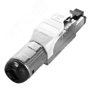 Разъем PLUE-8P8C-S-C6A-SH-WH полевой оконцовки RJ-45 (8P8C) под витую пару (PLUE-8P8C-S-C6A-SH-WH) - Hyperline