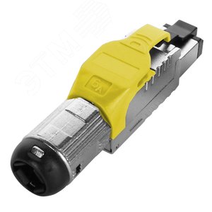Разъем PLUE-8P8C-S-C6A-SH-YL полевой оконцовки RJ-45 (8P8C) под витую пару (PLUE-8P8C-S-C6A-SH-YL) - Hyperline