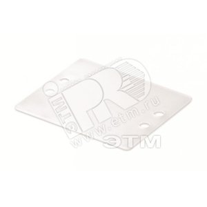 Табличка маркировочная 38.5мм x 19.1мм толщина 0.4мм белая 100 шт - Hyperline