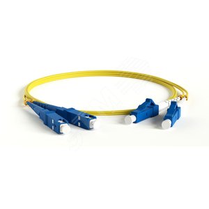 FC-S3-9-LC/UR-SC/UR-H-3M-LSZH-YL Патч-корд волоконно-оптический SM 9/125 (LC/UR-SC/UR-H-3M-YL) - Hyperline
