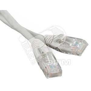 Патч-корд UTP Cat.6 LSZH 6 м серый - Hyperline