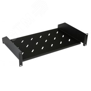 Полка угловая TAL3-2U-300-RAL9005 с перфорацией 19д2Uширина 440 мм гл.300 мм (TAL3-2U-300-RAL9005) - Hyperline