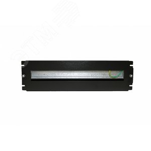 Панель с DIN-рейкой с регулируемой глубиной установки, 19", 3U, 22 места, цвет черный (RAL 9005) | 437075 | Hyperline - Hyperline