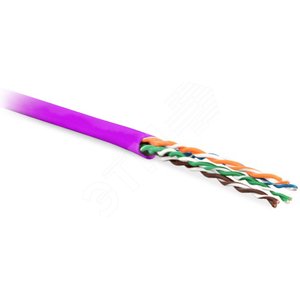 Кабель UUTP4-C6-P24-NCR-IN-LSZH-PK-100 (100 м) витая пара неэкран.кат.6 4 пары - Hyperline