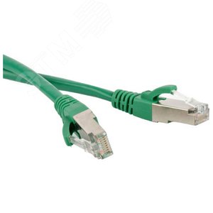 Патч-корд F/UTP, экранированный, Cat.5е (100% Fluke Component Tested), 20 м, зеленый | 444311 | Hyperline - Hyperline