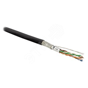 Кабель SFUTP4-C6-P26-IN-LSZH-BK-500 (500м)витая пара экраниров SF/UTPкат.6 - Hyperline