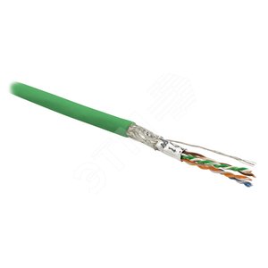Кабель SFUTP4-C6-P26-IN-LSZH-GN-500 (500м)витая пара экраниров SF/UTPкат.6 - Hyperline