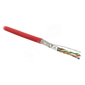 Кабель SFUTP4-C6-P26-IN-LSZH-RD-500 (500м)витая пара экраниров SF/UTPкат.6 - Hyperline