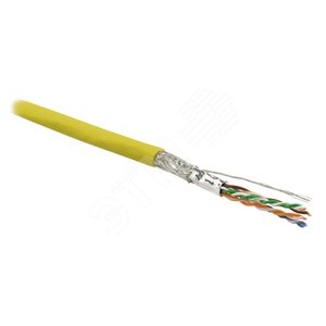 Кабель SFUTP4-C6-P26-IN-LSZH-YL-500 (500м)витая пара экраниров SF/UTPкат.6 - Hyperline