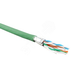 Кабель UFTP4-C6-S23-IN-LSZH-GN-500 (500 м) витая пара экранир U/FTPкат.6 4 пары - Hyperline