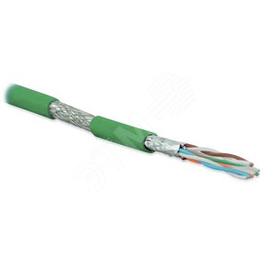 Кабель SFTP4-C6A-S23-IN-LSZH-GN-500 (500 м) витая пара экраниров.(S/FTP)кат.6a - Hyperline