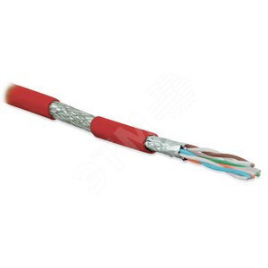 Кабель SFTP4-C6A-S23-IN-LSZH-RD-500 (500 м) витая пара экраниров.(S/FTP)кат.6a - Hyperline