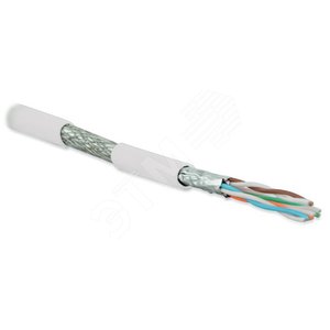 Кабель SFTP4-C6A-S23-IN-LSZH-WH-500 (500 м) витая пара экраниров.(S/FTP)кат.6a - Hyperline