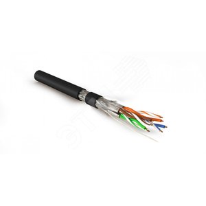 Кабель SFTP4-C7A-S23-IN-LSZH-BK-500 (500 м) витая пара экраниров. S/FTPкат.7A - Hyperline
