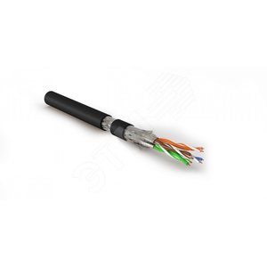 Кабель SFTP4-C7-P26-IN-LSZH-BK-500 (500 м) витая параэкранированная S/FTPкат.7 - Hyperline