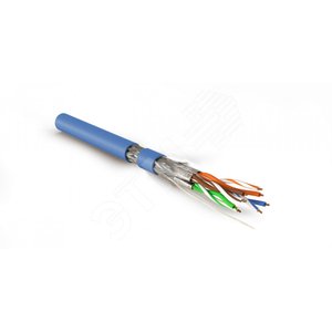 Кабель SFTP4-C7-S23-IN-LSZH-BL-500 (500 м) витая параэкранированная S/FTPкат.7 - Hyperline