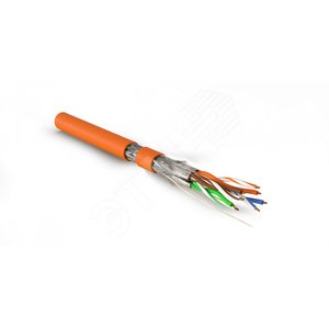 Кабель SFTP4-C7-S23-IN-LSZH-OR-500 (500 м) витая параэкранированная S/FTPкат.7 - Hyperline