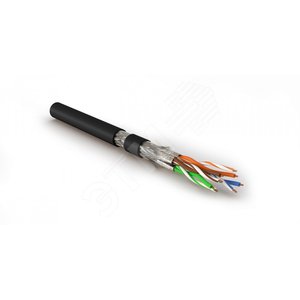 Кабель SFTP4-C8.1-S23-IN-LSZH-BK-500 (500 м) витая параэкраниров. S/FTPкат.8.1 - Hyperline