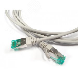 Патч-корд PC-LPT-SFTP-RJ45-RJ45-C6A-3M-LSZH-GY S/FTP категория 6a3 м серый - Hyperline