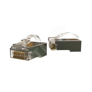 Разъем легкой оконцовки RJ-45 (8P8C) под витую пару, язычек Arch, категор. 5e, экранир., универсальный (100 шт.) | 445729 | Hyperline - Hyperline