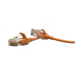 Патч-корд U/UTP, категория 6 (100% Fluke Component Tested), 28 G, 5 м, оранжевый | 445753 | Hyperline - Hyperline