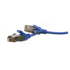 Патч-корд PC-LPT-SFTP-RJ45-RJ45-C6A-3M-LSZH-BL S/FTP категория 6a3 м синий - Hyperline