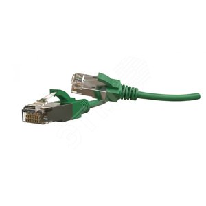 Патч-корд PC-LPT-SFTP-RJ45-RJ45-C6A-3M-LSZH-GN S/FTP категория 6a3 м зеленый - Hyperline