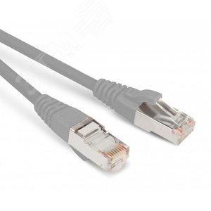 Патч-корд SF/UTP, экранированный, Cat.6a (100% Fluke Component Tested), 2 м, серый | 447289 | Hyperline - Hyperline