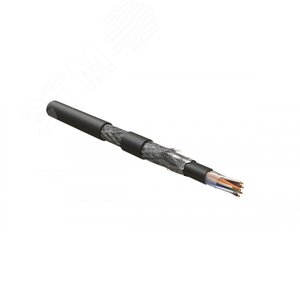 Кабель для сетей Industrial Ethernet, категор. 5e, 4x2x24 G (19х0.12 мм), многопроволочные жилы SF/UTP, двойная оболочка , черный | 449569 | Hyperline - Hyperline