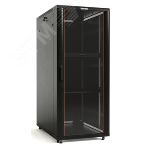 Шкаф напольный 19-дюймовый, 47U, 2277x800х1000 мм, передняя дверь стеклянная, задняя дверь сплошная,серый (разобранный) | 451978 | Hyperline - Hyperline