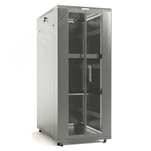 Шкаф напольный 19-дюймовый, 47U, 2277x800х1200 мм , передняя и задняя распашные перфорир двери , серый (разобранный) | 451981 | Hyperline - Hyperline
