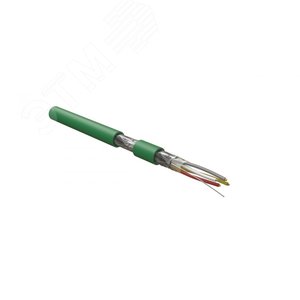 Кабель интерфейса KNX/EIB, 4х20 G, однопроволочные жилы (solid), F/UTP, зеленый | 457734 | Hyperline - Hyperline