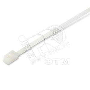 Стяжка неоткрывающаяся для двойной петли, безгалогенная (halogen free), 200x4.8 мм, полиамид 6.6, -40°C - +85°C (100 шт) | 45832 | Hyperline - Hyperline
