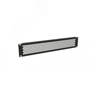 BPD-2-RAL9005 Фальш-панель перфорированная на 2U, цвет черный (RAL 9005) | 483504 | Hyperline - Hyperline