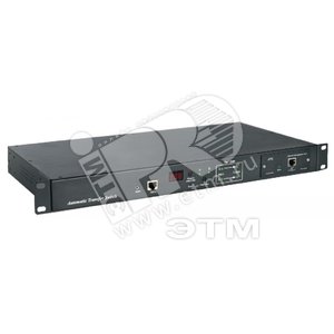 Блок розеток управляемый ATS 19 1U 6 розеток IEC320 C13 2 розетки IEC320 C19 180-260V 16А  черный - Hyperline
