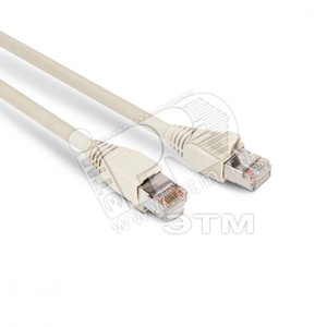 Патч-корд FTP Cat.6a LSZH 10 м серый экранированный (52125)