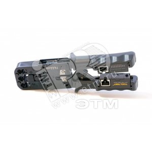 Инструмент обжимной для RJ45/RJ-12/RJ-11 (8P8C/6P6C/6P4C/4P4C) + кабельный тестер - Hyperline