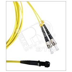 Патч-корд волоконно-оптический (шнур) SM 9/125 (OS2) ST/APC-MTRJ duple* LSZH 1 м - Hyperline