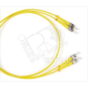 Патч-корд волоконно-оптический (шнур) SM 9/125 (OS2) ST/UPC-ST/UPC duple* LSZH 5 м - Hyperline