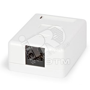 Розетка компьютерная SB2-1-8P8C-C6-SH-WH RJ-45(8P8C),категория 6, экранированная (SB2-1-8P8C-C6-SH-WH) - Hyperline