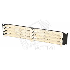 200 парная кросс-панель 110 типа 19 2U (без модулей) (15478) - Hyperline
