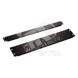 Фальш-панель на 1U цвет черный (RAL 9005) (28906)