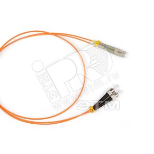 Патч-корд волоконно-оптический (шнур) MM 50/125 ST-LC duple* LSZH 10 м (35162)